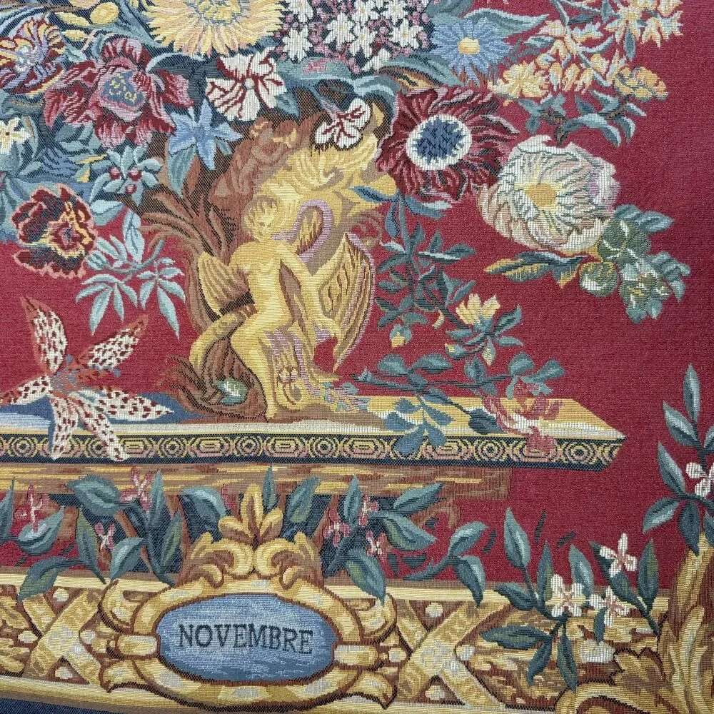 Tapisserie d’Halluin Vaux in November Wall Tapestry France 38x51 Hanging Artwork